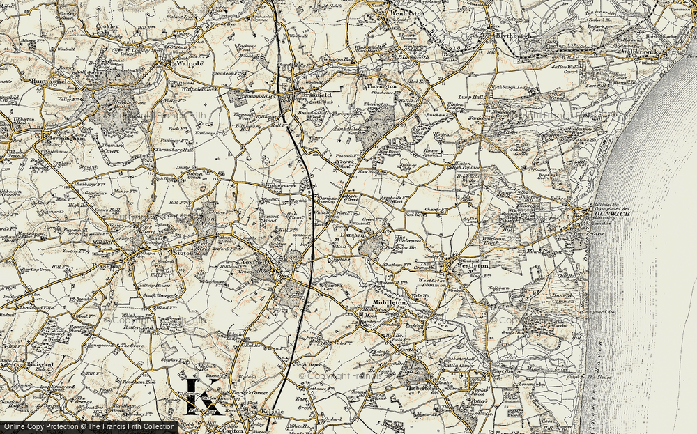 Old Map of High Street, 1901 in 1901