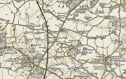 Old map of High Street in 1901