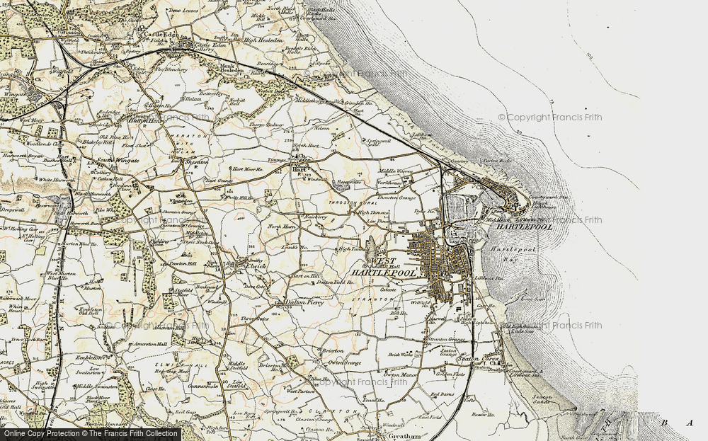 Old Map of High Throston, 1903-1904 in 1903-1904