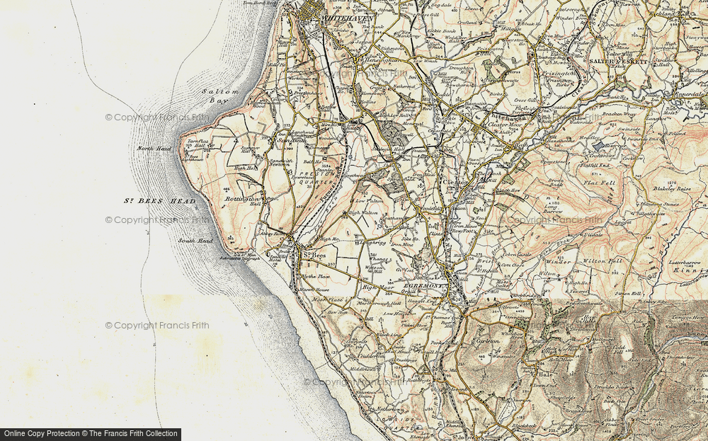 Old Map of Historic Map covering Loughrigg in 1903-1904