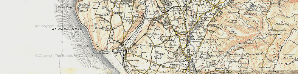 Old map of High Walton in 1903-1904