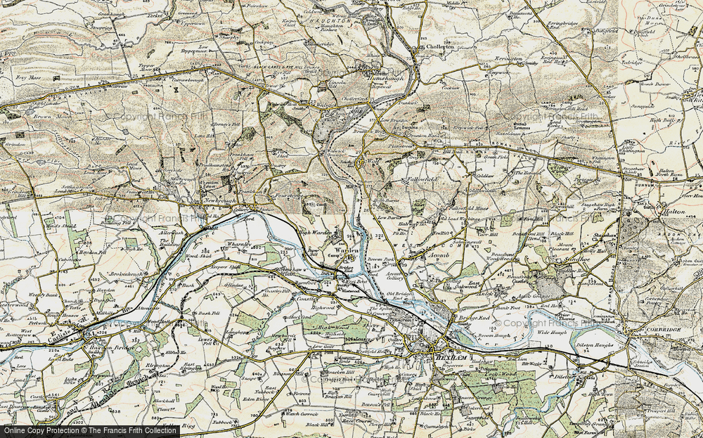 Old Map of High Warden, 1901-1903 in 1901-1903