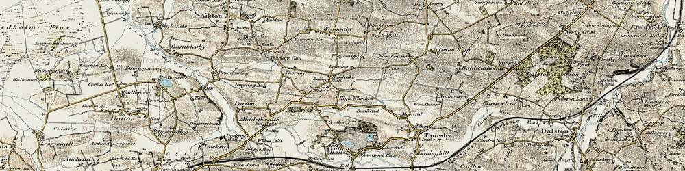Old map of High Whinnow in 1901-1904