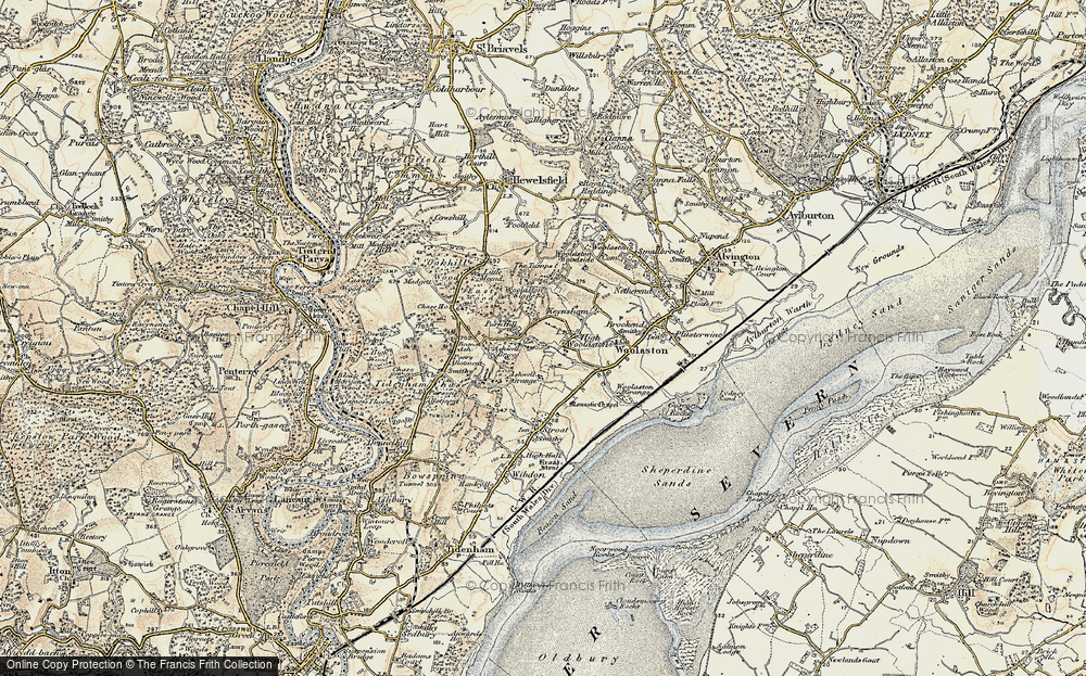 Old Map of High Woolaston, 1899-1900 in 1899-1900