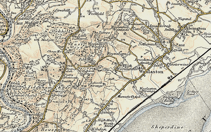 Old map of High Woolaston in 1899-1900