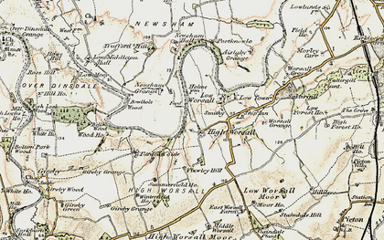 Old map of High Worsall in 1903-1904