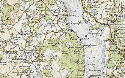 Old map of Brockhole (National Park Centre) in 1903-1904