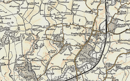 Old map of High Wych in 1898-1899