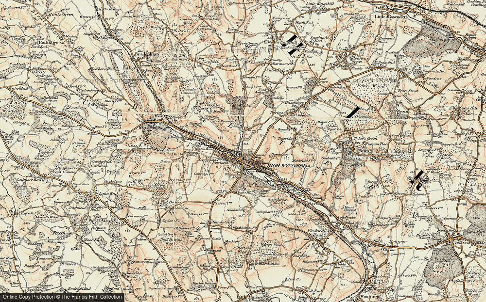 Old Map of High Wycombe, 1897-1898 in 1897-1898