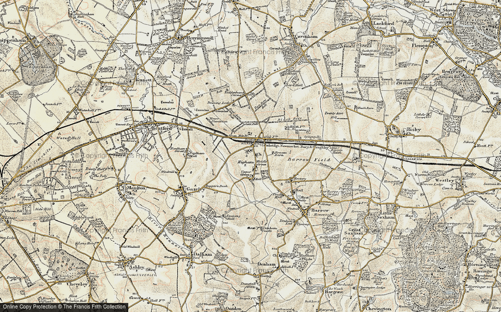 Old Map of Higham, 1899-1901 in 1899-1901