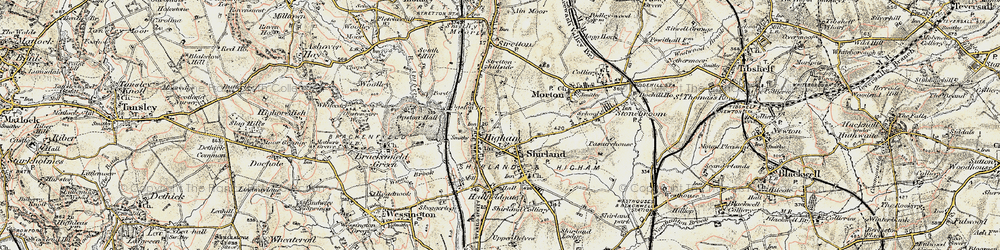 Old map of Higham in 1902-1903