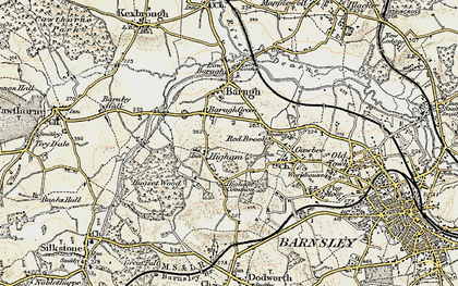 Old map of Higham in 1903