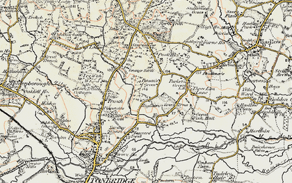 Old map of Higham Wood in 1897-1898