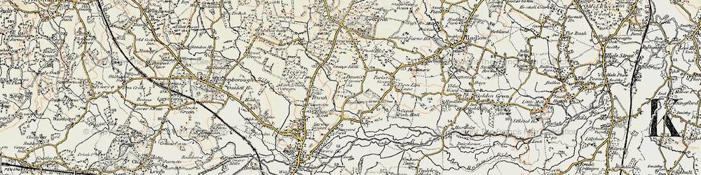 Old map of Higham Wood in 1897-1898