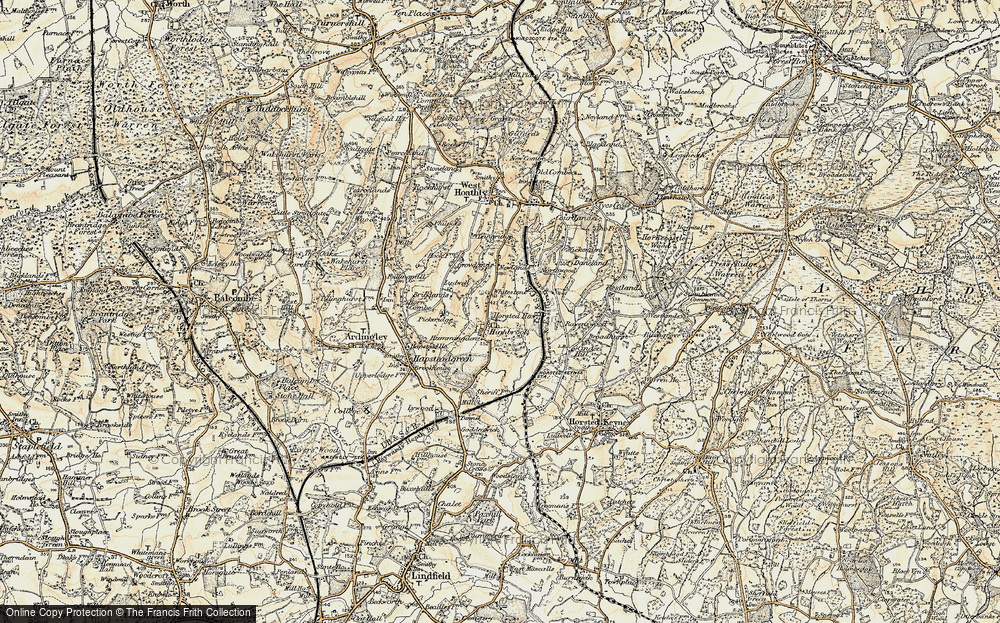 Old Map of Highbrook, 1898 in 1898