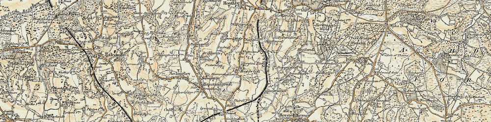 Old map of Highbrook in 1898