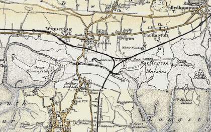 Old map of Highbury in 1897-1899