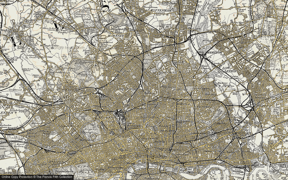 Old Map of Highbury, 1897-1902 in 1897-1902