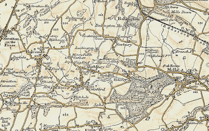Old map of Highbury in 1899