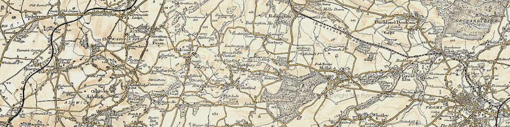 Old map of Highbury in 1899