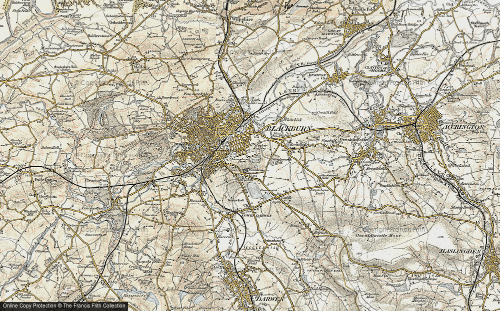 Old Map of Higher Audley, 1903 in 1903