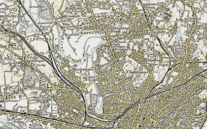 Old map of Higher Broughton in 1903