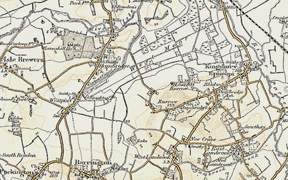 Old map of Higher Burrow in 1898-1900