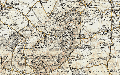 Old map of Higher Burwardsley in 1902-1903