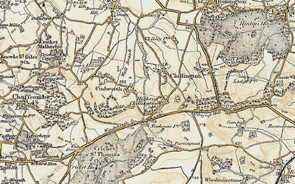 Old map of Higher Chillington in 1898-1899