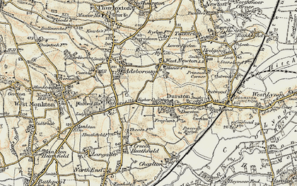 Old map of Higher Durston in 1898-1900
