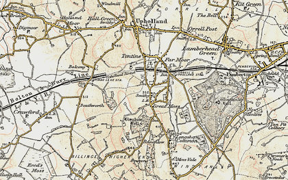 Old map of Upholland Sta in 1903