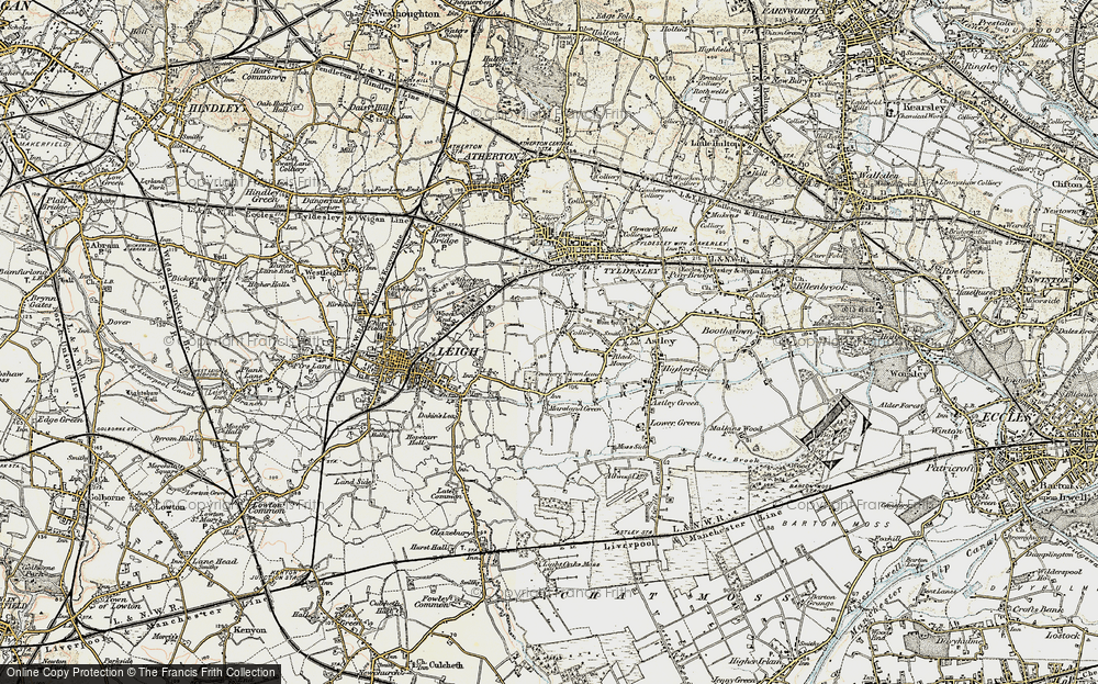 Old Map of Higher Folds, 1903 in 1903