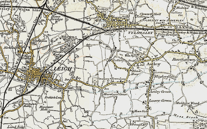 Old map of Higher Folds in 1903