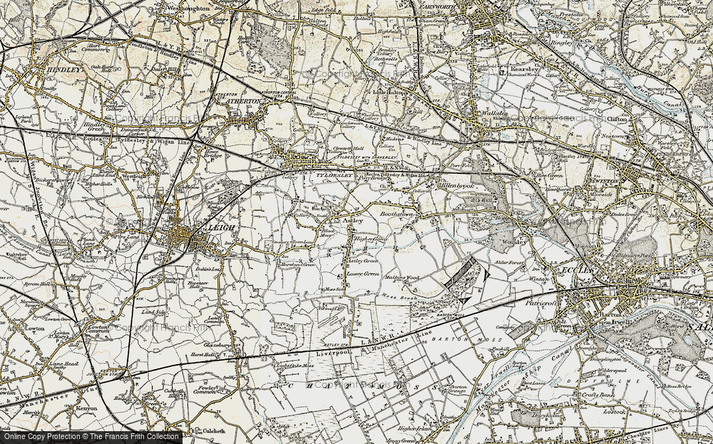 Old Map of Higher Green, 1903 in 1903