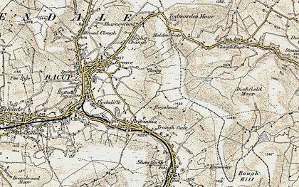 Old map of Higher Hogshead in 1903