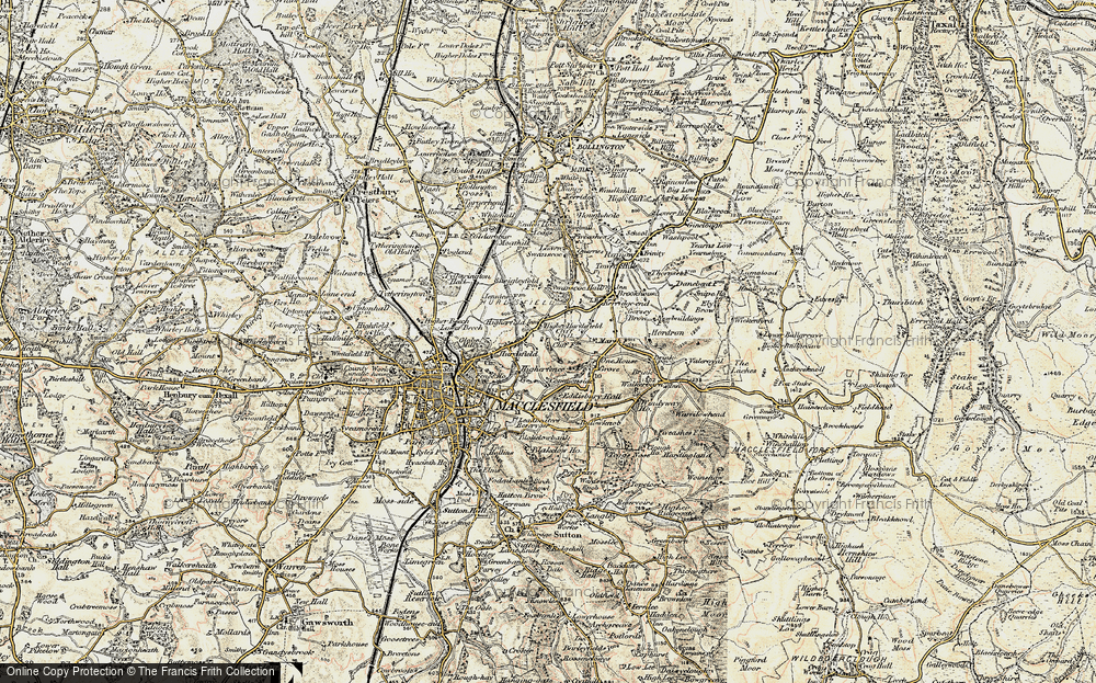 Old Map of Higher Hurdsfield, 1902-1903 in 1902-1903