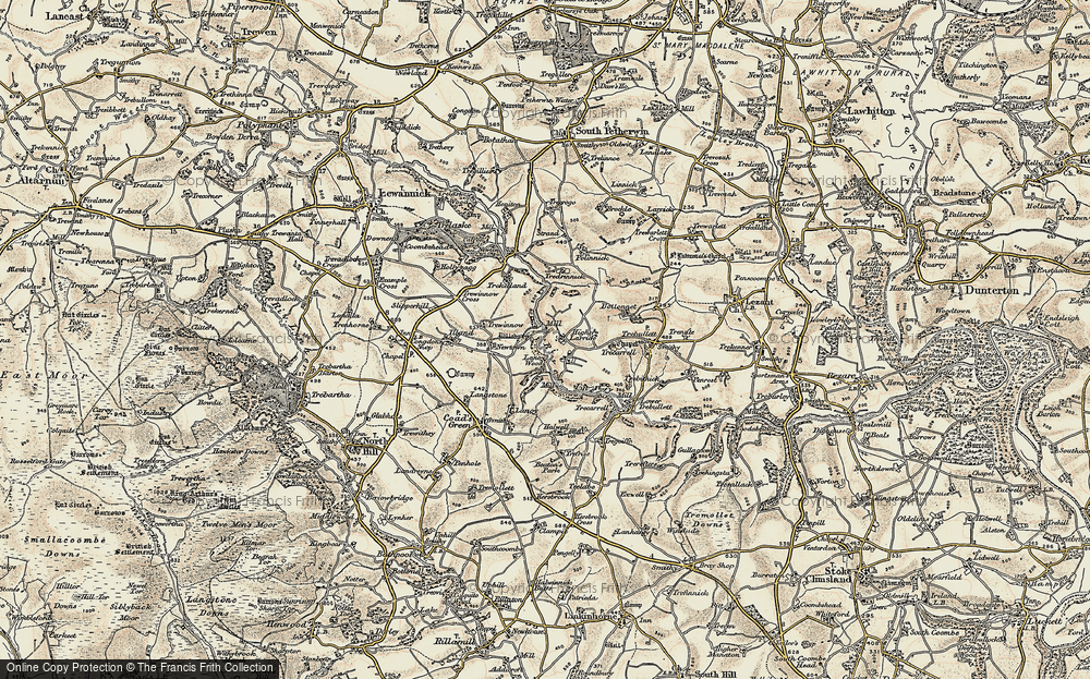 Old Map of Higher Larrick, 1900 in 1900