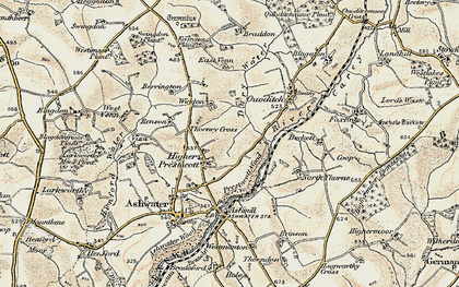Old map of Berrington in 1900