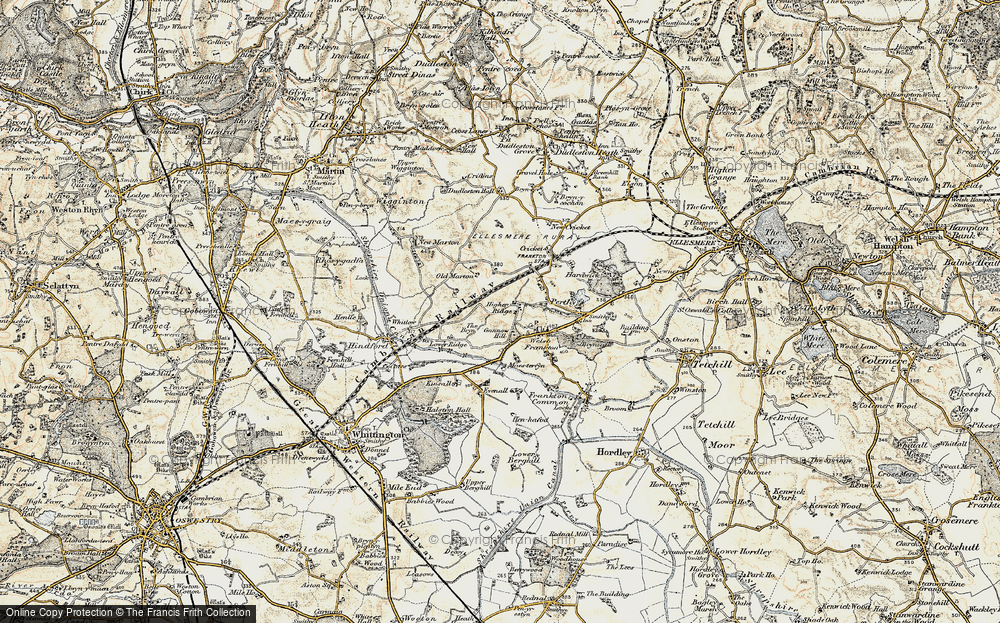 Old Map of Higher Ridge, 1902 in 1902