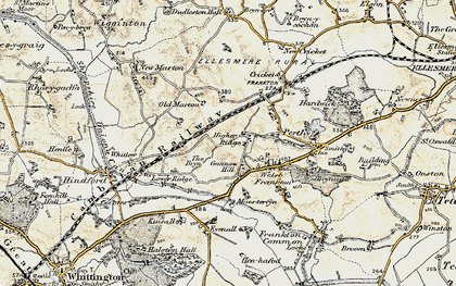 Old map of Higher Ridge in 1902