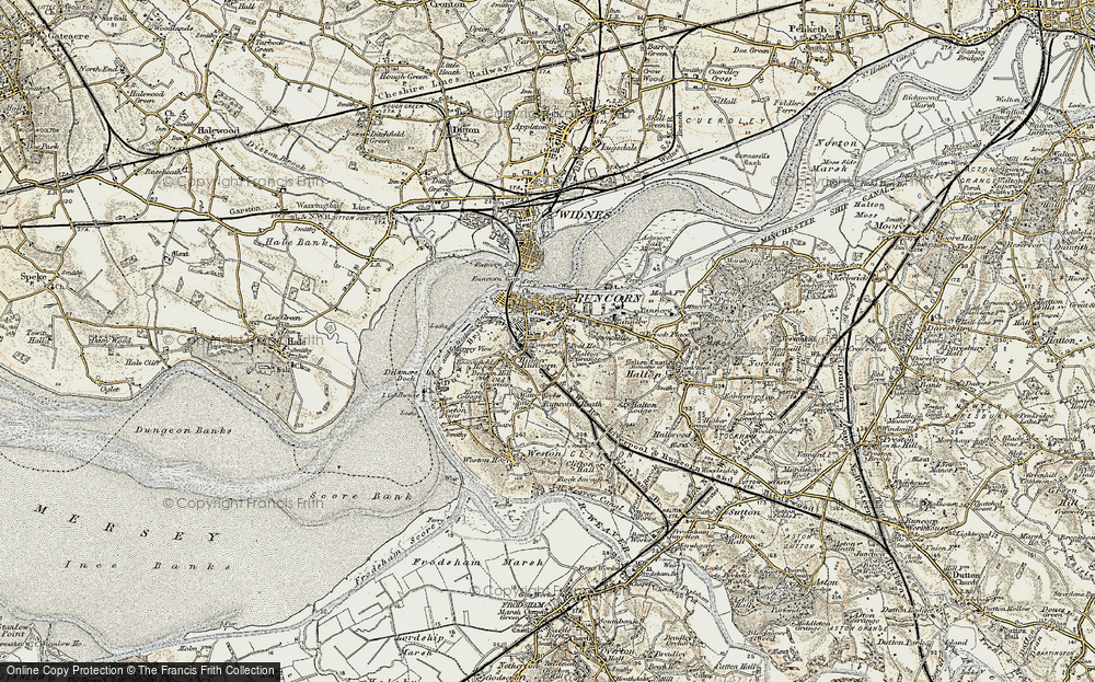 Old Map of Higher Runcorn, 1902-1903 in 1902-1903