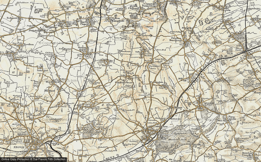 Old Map of Higher Sandford, 1899 in 1899