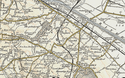 Old map of Higher Shotton in 1902-1903