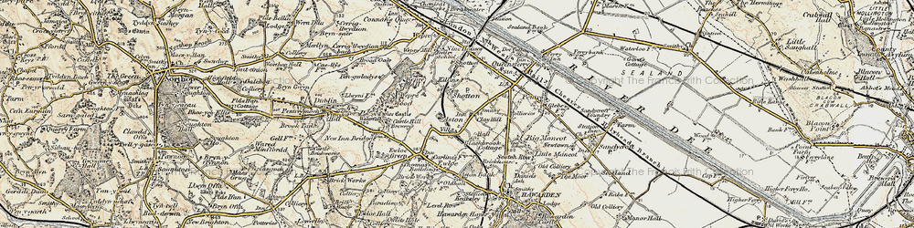 Old map of Higher Shotton in 1902-1903