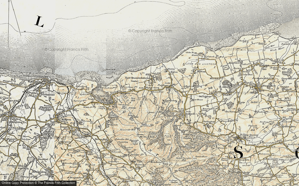 Old Map of Higher Street, 1898-1900 in 1898-1900