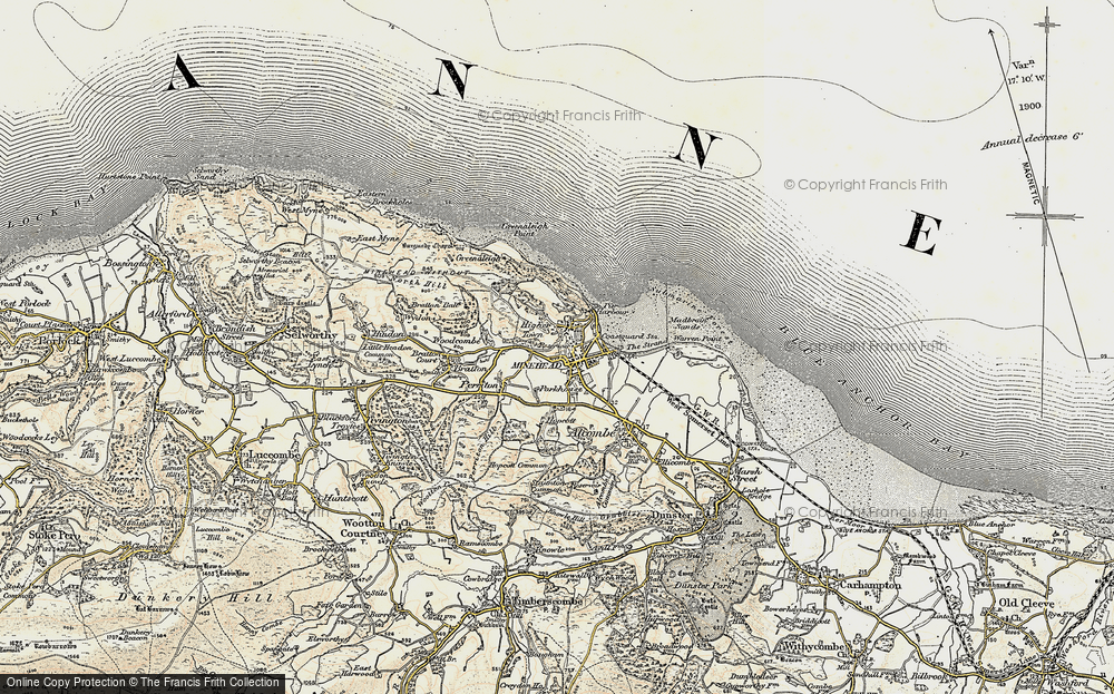 Old Map of Higher Town, 1899-1900 in 1899-1900