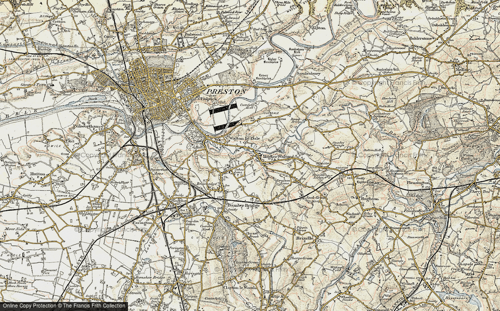 Old Map of Higher Walton, 1903 in 1903