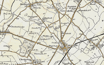 Old map of Highfield in 1898-1899