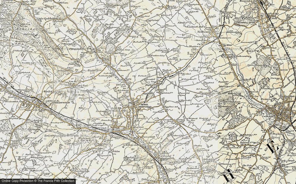 Old Map of Highfield, 1898 in 1898