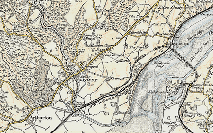 Old map of Highfield in 1899-1900